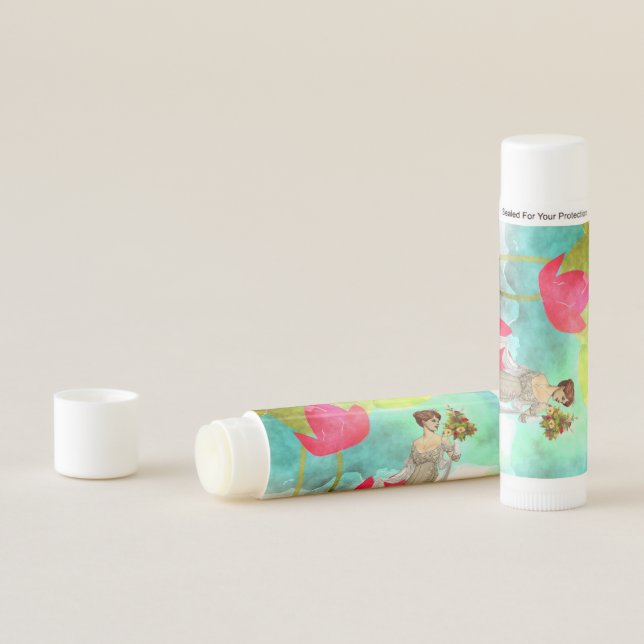 Vintage Woman Floral Lip Balm (In Situ)