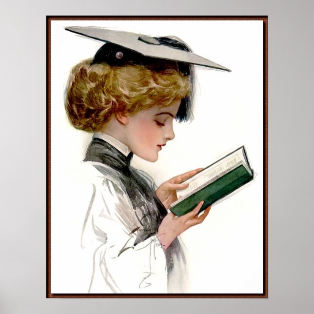 Vintage Woman Graduate Poster (Front)