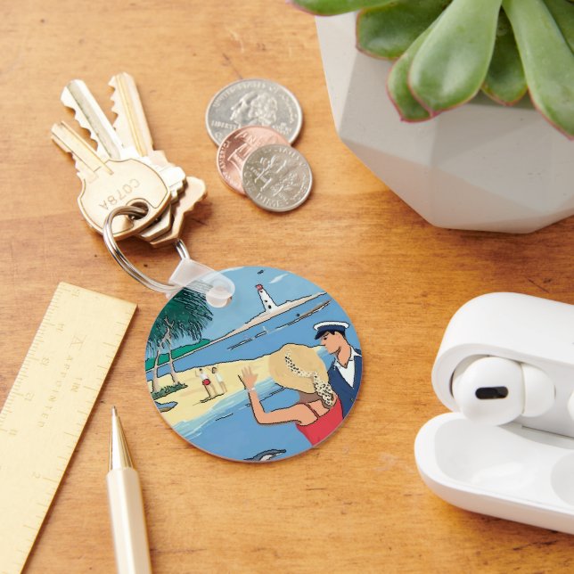  Vintage Woman Keychain (Desk)