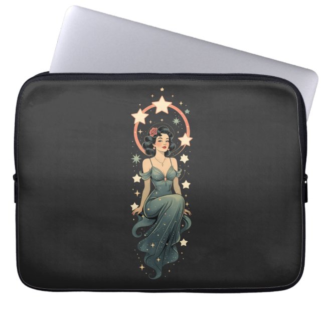 VINTAGE WOMAN LAPTOP SLEEVE (Front)