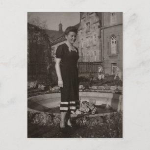 Vintage Woman Postcard