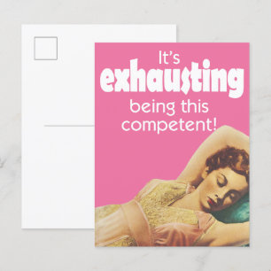 Vintage woman reclining postcard