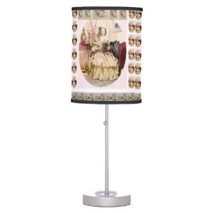 Vintage woman white decorative lamp