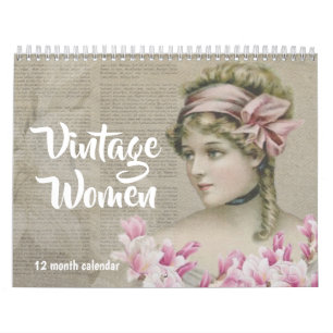 Vintage Women 2026 Art Calendar