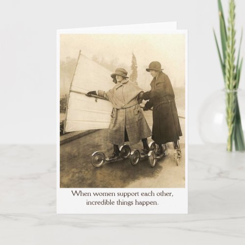 Vintage _ Women Supporting Each Other Card