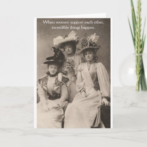 Vintage _ Women Supporting Each Other Card