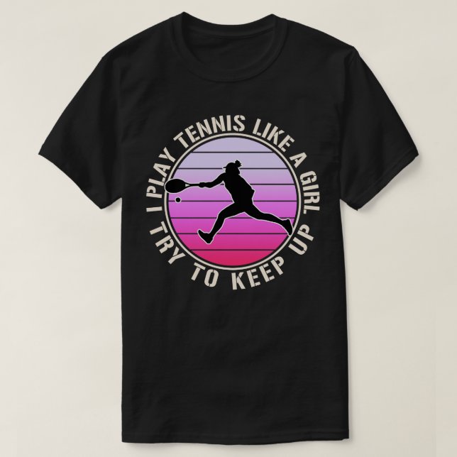 Vintage Women Tennis T-Shirt (Design Front)