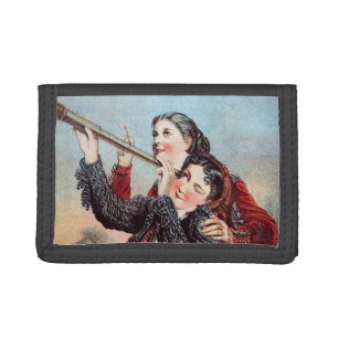 Vintage Women Tri-fold Wallet