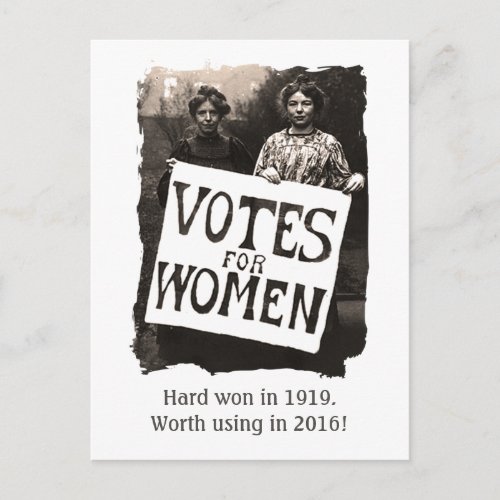 Vintage Women Vote 2016 Postcard
