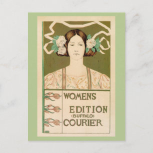 Vintage Women's Edition Buffalo Courier Postcard