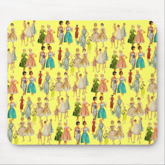 Vintage Women's Fashion Mouse Pad