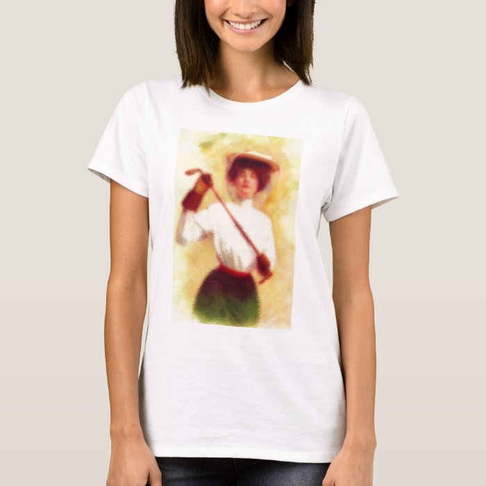 Vintage Women's Golf Fashion TShirt Zazzle