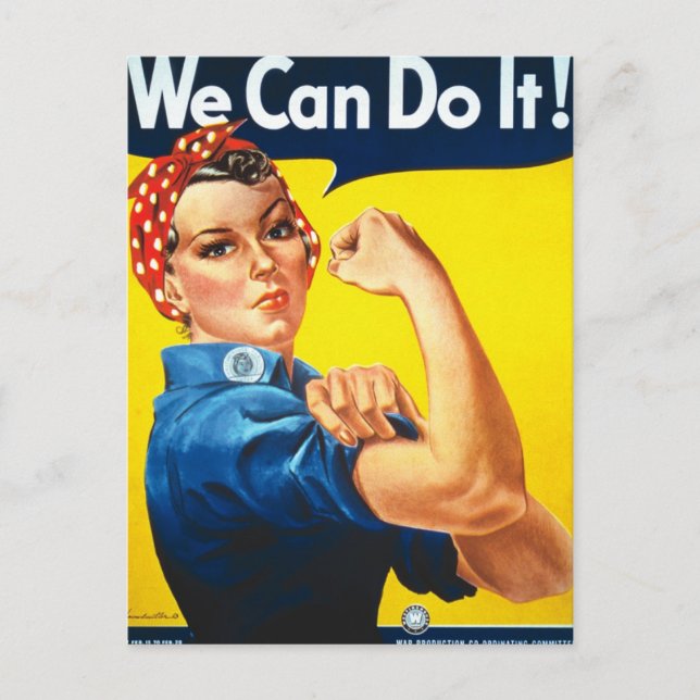 Vintage Womens Rights Ad Postcard (Front)