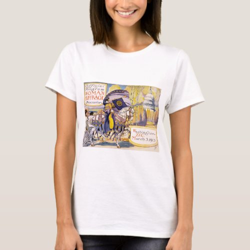 Vintage Womens Suffrage Poster T_Shirt