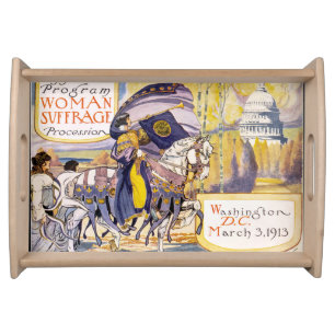 Vintage Women's Suffrage   Serving Tray