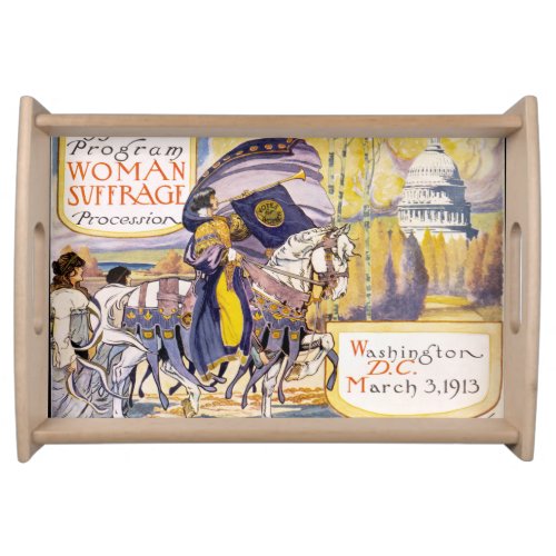 Vintage Womens Suffrage   Serving Tray