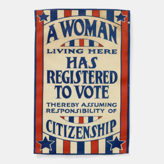 Vintage Women's Suffragette Garden Flag