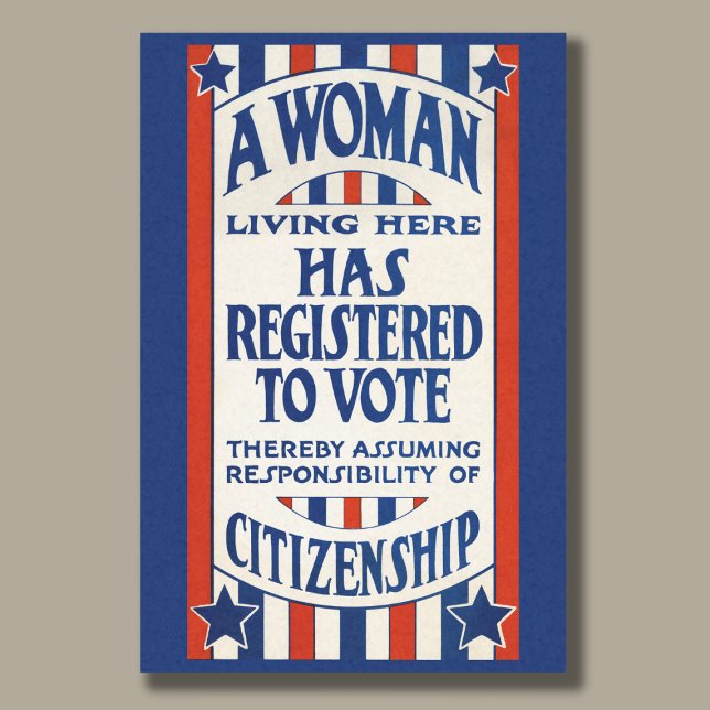 Vintage Women's Voting Rights Reprint Decoupage Tissue Paper (This tissue paper makes a great vintage addition to gifts and crafts!)