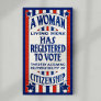 Vintage Women's Voting Rights Support Reprint Canvas Print
