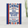 Vintage Women's Voting Rights Support Reprint Card