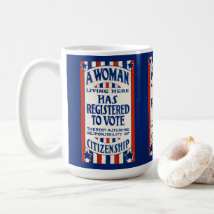 Vintage Women's Voting Rights Support Reprint Coffee Mug