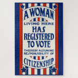Vintage Women&#39;s Voting Rights Support Reprint Jigsaw Puzzle at Zazzle
