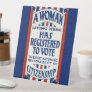 Vintage Women's Voting Rights Support Reprint Pedestal Sign