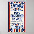 Vintage Women's Voting Rights Support Reprint Poster | Zazzle