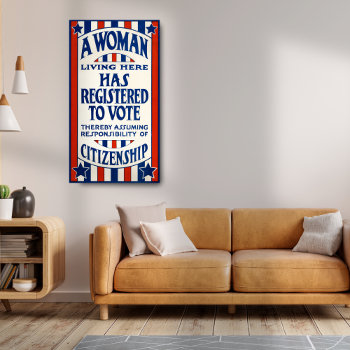 Vintage Women's Voting Rights Support Reprint Poster by VintageSketch at Zazzle