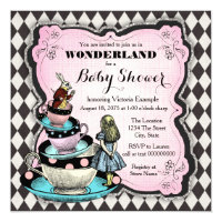 Vintage Wonderland Baby Shower Card