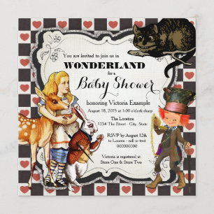 Vintage Wonderland Baby Shower Invitation