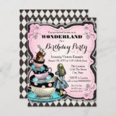 Vintage Wonderland Birthday Party Invitation (Front/Back)