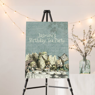 Vintage Wonderland Tea Party  Foam Board Sign