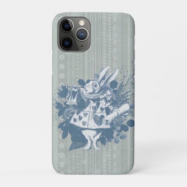 Vintage Wonderland White Rabbit Herald  Case-Mate iPhone Case (Back)