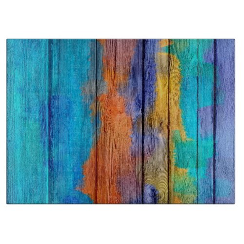 Vintage Wood Abstract 10 Cutting Board