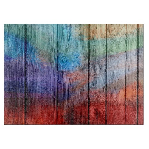 Vintage Wood Abstract 12 Cutting Board