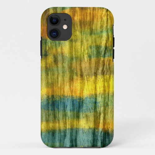 Vintage Wood Abstract Art 3 iPhone 11 Case