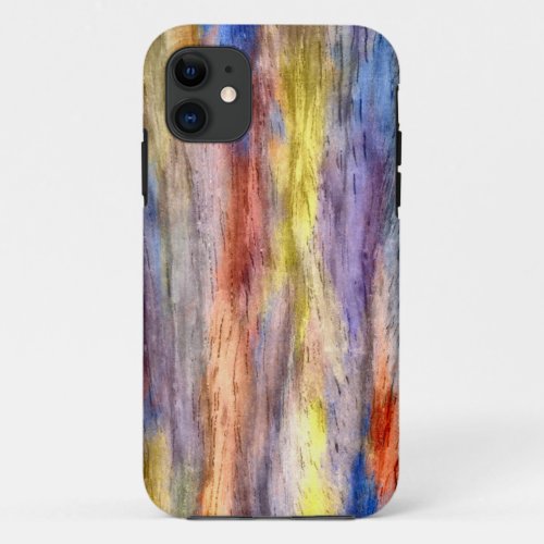 Vintage Wood Abstract Art iPhone 11 Case