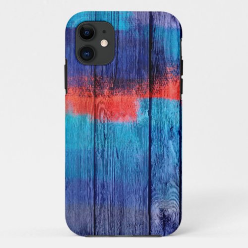 Vintage Wood Acrylic Painting iPhone 11 Case