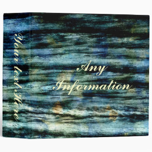 Vintage wood art photo book 3 ring binder