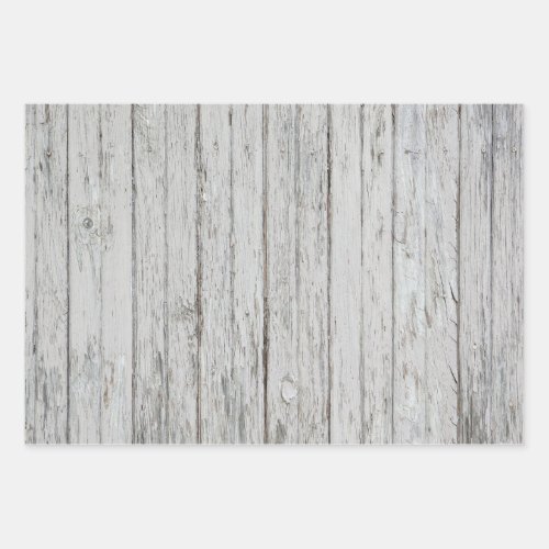 Vintage Wood Background Wrapping Paper Sheets