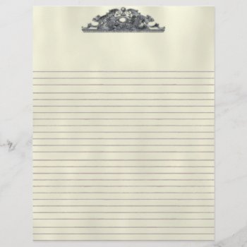 Vintage Wood Engraving Goth Letterhead by gothicbusiness at Zazzle