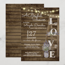 Vintage Wood Ladder Lavender Bridal Shower