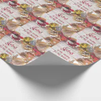 Names of Jesus Burgundy Wrapping Paper