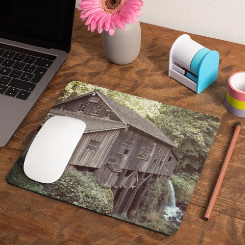 Vintage Wooden Grist Mill Mouse Pad