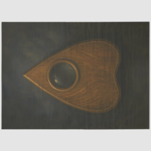 Vintage Wooden Planchette Gothic Spirit Board Tissue Paper