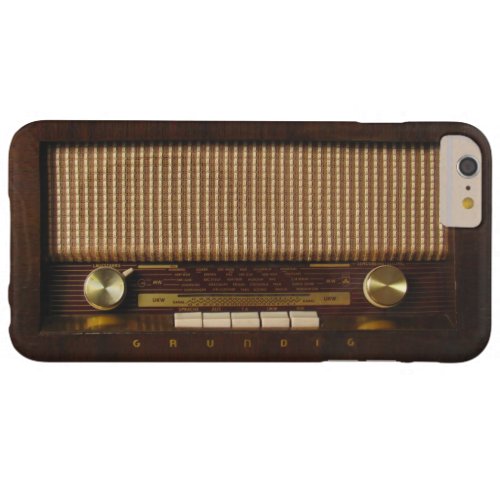 Vintage wooden radio barely there iPhone 6 plus case