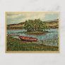 Vintage Wooden Rowboat Vintage Travel Postcard