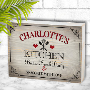 Vintage Wooden Sign Family Name 