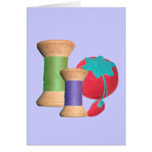 Vintage Wooden Spool Series Cards
